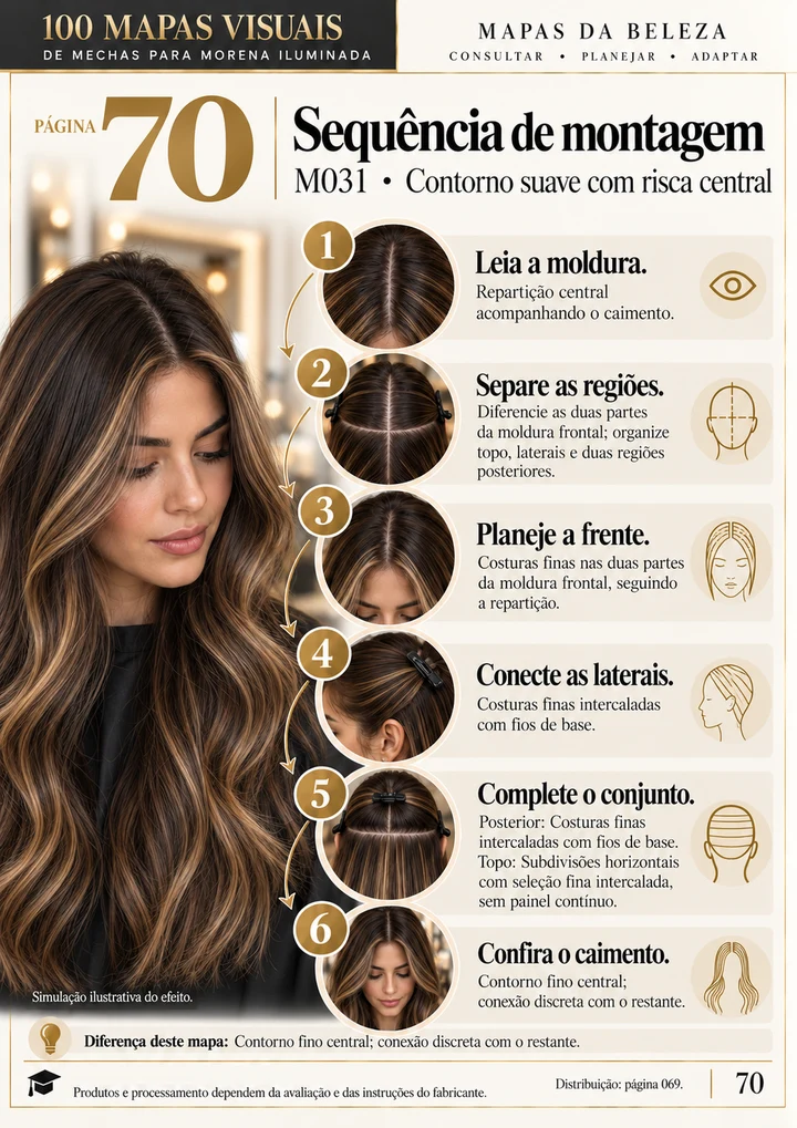 Mapa M031: sequência de montagem do contorno suave